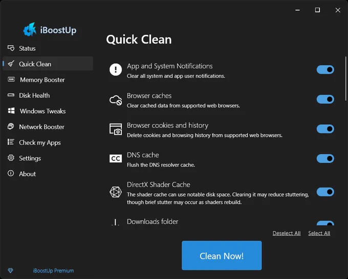 Whether you're a retired general, or just pretending to be - get iBoostUp for Windows. Download is free.