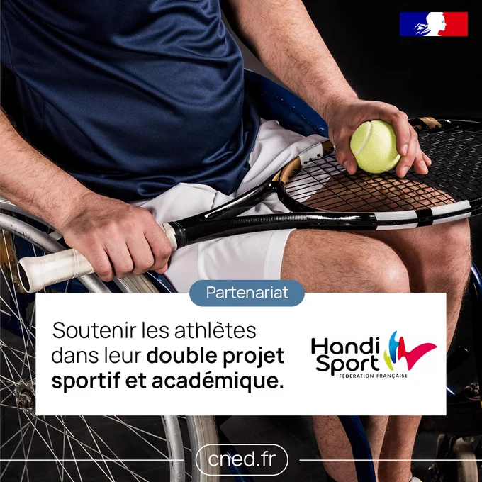 Joueur de tennis en fauteuil roulant