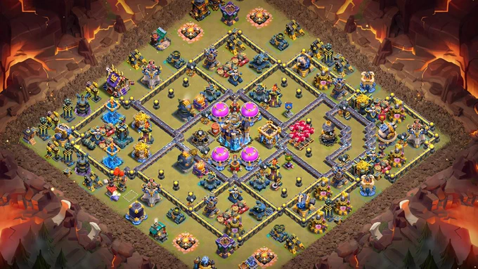 TH18 Anti-RC Walk Base For Legends - Clash of Clans Base Layouts