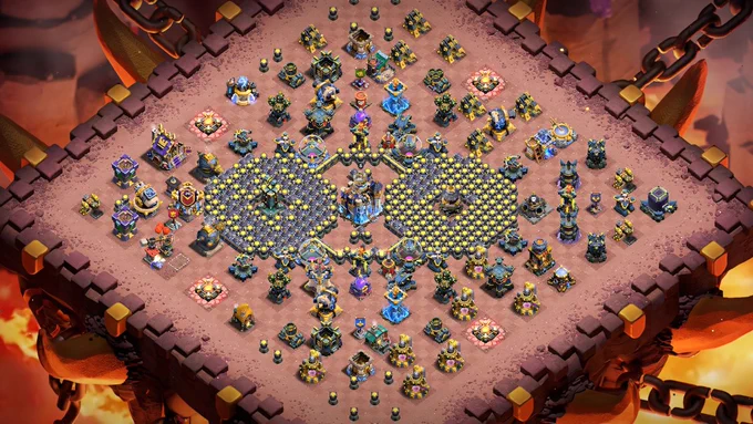 TH18 CWL Base to Defend Against Air Attacks - Pro Clash of Clans Base Links for 2026