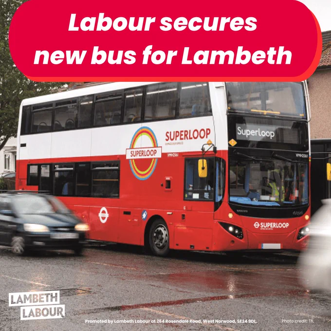 New Superloop SL15 - Coming to Lambeth Graphic