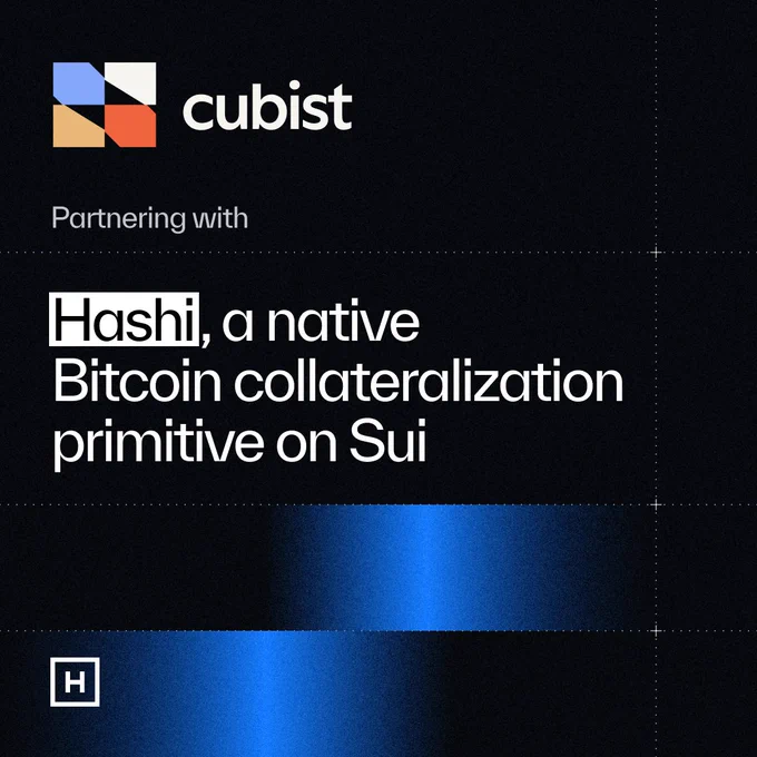 Cubist: Partnering with Hashi, a native Bitcoin collateralization primitive on Sui