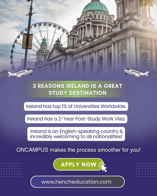 3 reasons Ireland is a great study destination