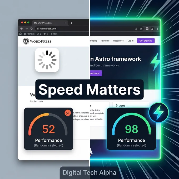 Website speed comparison slow vs fast