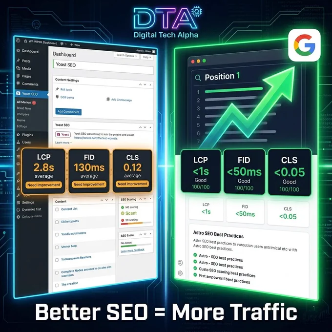 Website speed comparison slow vs fast