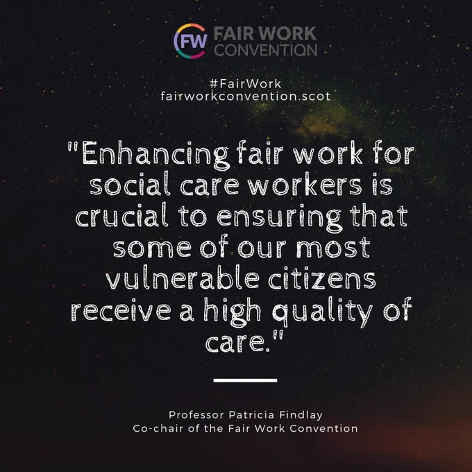Patricia Findlay's quote on Social Care