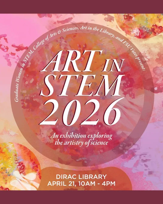 Promotional graphic for the upcoming Art in STEM event.