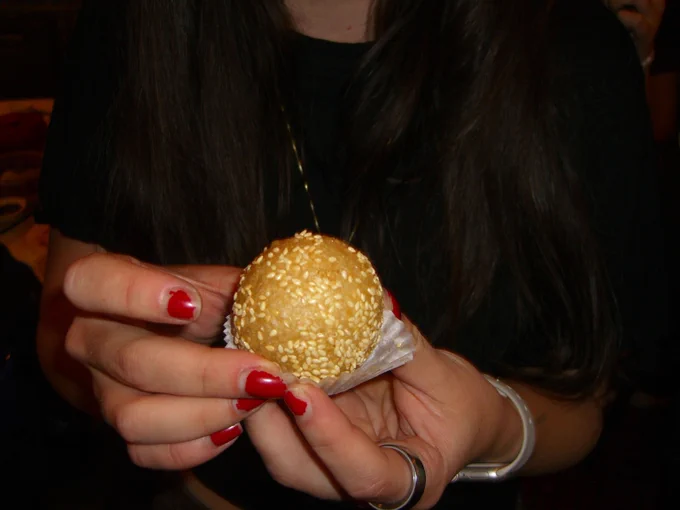 A sesame ball.