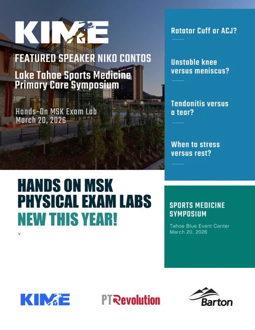 Lake Tahoe Sports Medicine Primary Care Symposium Flyer
