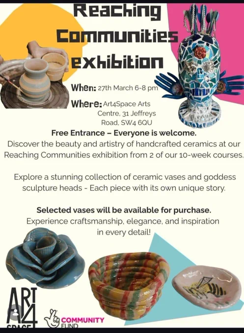 Advert for art classes