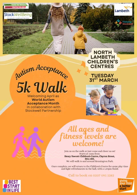 Advert for a 5k walk