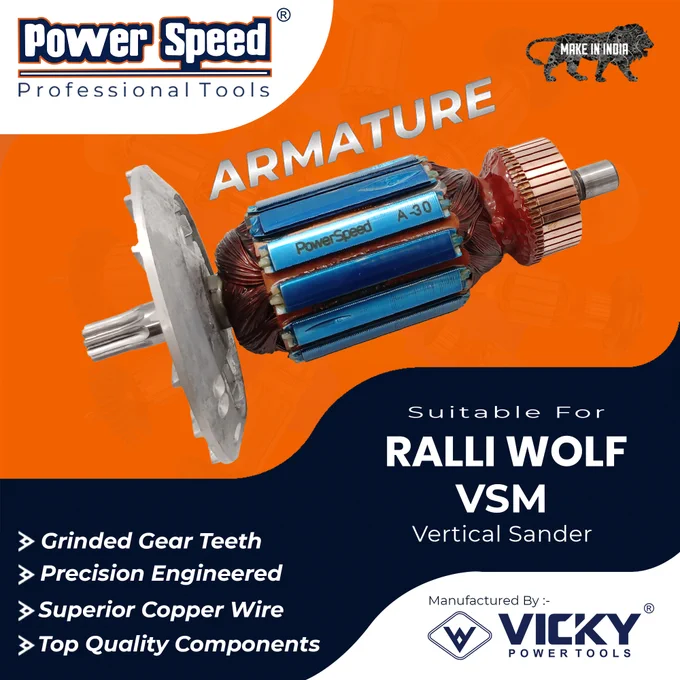 PowerSpeed Armature For RALLI WOLF, VSM Vertical Sander