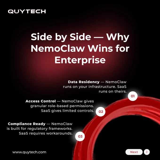 Side by Side — Why NemoClaw Wins for Enterprise