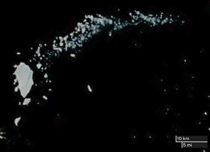 2 April. A23k after fragmentation event (Nasa)