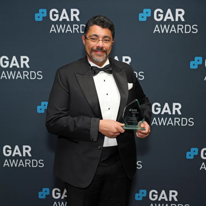 Image: Global Arbitration Review. Taken at the 2026 GAR Awards, Paris.
