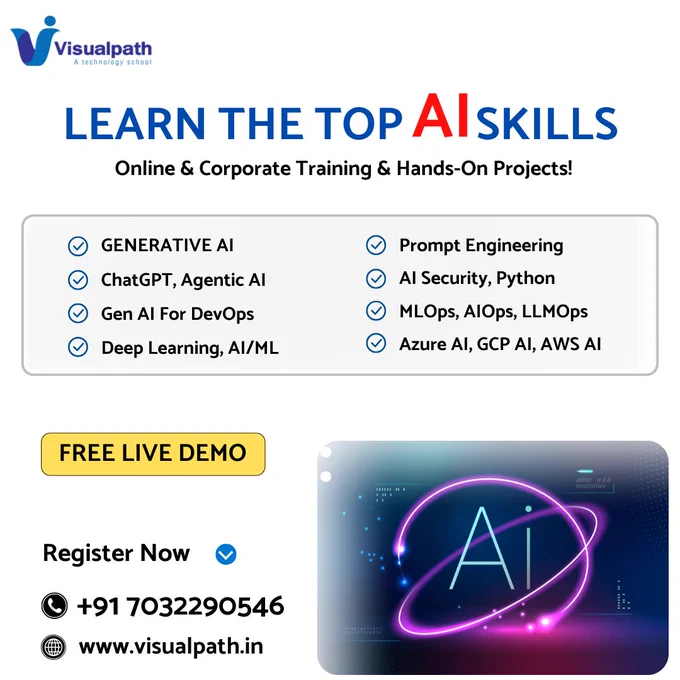 📚 𝗔𝗱𝘃𝗮𝗻𝗰𝗲𝗱 𝗔𝗜 𝗠𝗼𝗱𝘂𝗹𝗲𝘀
🔹 𝗔𝗴𝗲𝗻𝘁𝗶𝗰 𝗔𝗜: Building autonomous intelligent agents
🔹 𝗟𝗟𝗠𝗢𝗽𝘀 & 𝗠𝗟𝗢𝗽𝘀: Production-grade model lifecycle
🔹 𝗚𝗲𝗻𝗲𝗿𝗮𝘁𝗶𝘃𝗲 𝗔𝗜: Deep architectural foundation models
🔹 𝗖𝗹𝗼𝘂𝗱 𝗔𝗜 (𝗔𝗪𝗦, 𝗔𝘇𝘂𝗿𝗲, 𝗚𝗖𝗣): Native AI engineering
🔹 𝗔𝗜𝗢𝗽𝘀 & 𝗗𝗲𝘃𝗦𝗲𝗰𝗢𝗽𝘀: Revolutionizing operations
🔹 𝗣𝗿𝗼𝗺𝗽𝘁 𝗘𝗻𝗴𝗶𝗻𝗲𝗲𝗿𝗶𝗻𝗴: High-precision input design
🔹 𝗗𝗮𝘁𝗮 𝗦𝗰𝗶𝗲𝗻𝗰𝗲 𝘄𝗶𝘁𝗵 𝗚𝗲𝗻𝗔𝗜: Intelligent data workflows

