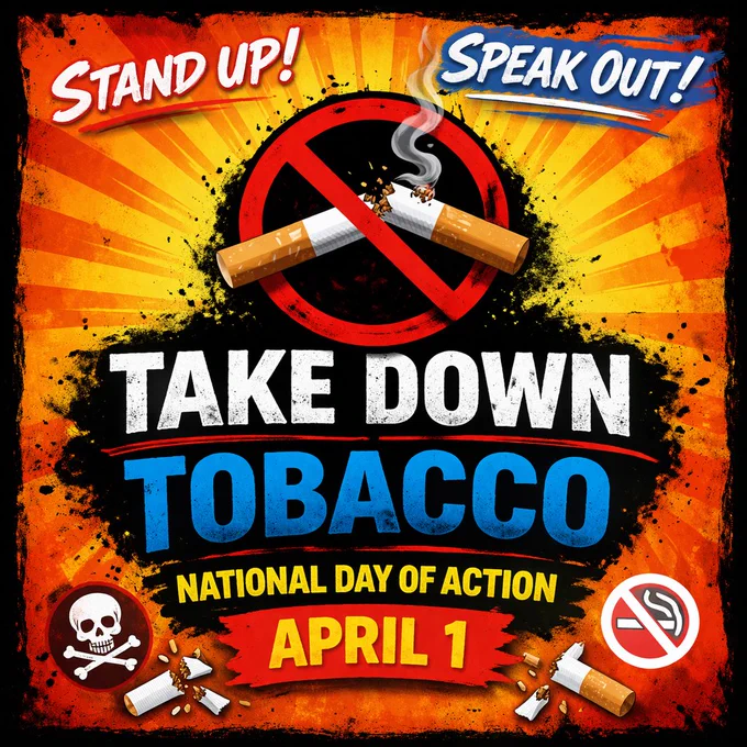 National Take Down Tobacco Day is April 1