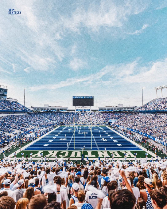 Kroger Field with a blue field. 