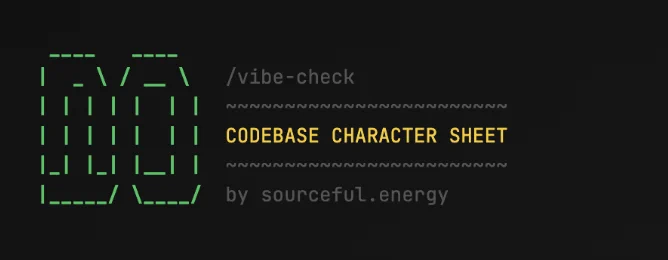 /vibe-check Claude Code Skill ASCII header