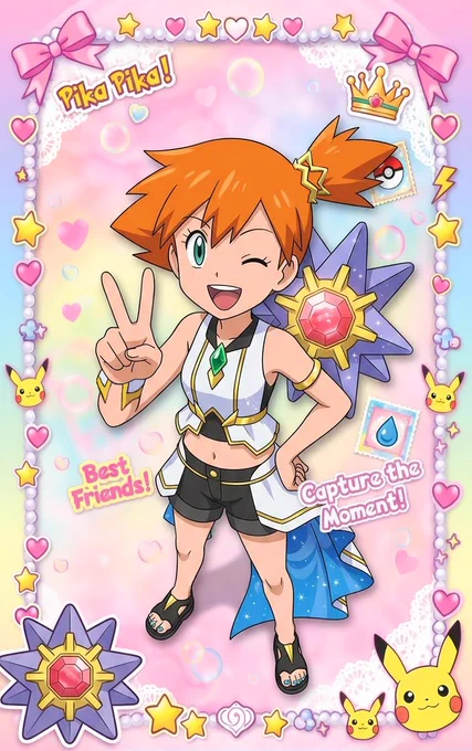 Misty #Pokemon #WaterMaster #PokemonMastersEX #CeruleanGoddess #Starmie #カスミ #ポケットモンスター #スターミー #アニポケ"