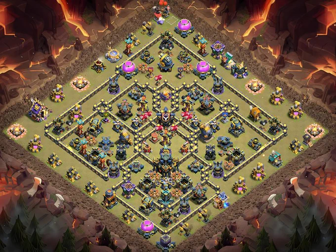 Unbeatable TH17 Layout for Strong War Defense in Clash of Clans - Copy Base Link in Game Mainly for Town Hall 17 Players.