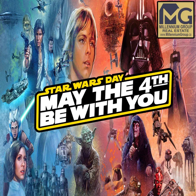 STAR WARS nerds, let us unite in the FORCE! May the Fourth be with you! ⭐️

#StarWarsDay #MayThe4thBeWithYou#DayOfMourning
#KendraCutroneBroker #TonyCutroneRealtor #MillenniumGroupRealEstate #FREEHomeEvaluation #FREEHomeStaging #FixAndFlipExpert #WeSellForMore #TonySellsGTA #KendraCutroneSRES #RealEstateInvestmentExperts #SeniorsRealEstateSpecialist #BestRealtorVaughan #BestRealtorNewmarket #BestRealtorRichmondHill #BestRealtorToronto #BestRealtorYorkRegion #BestRealtorAurora #BestRealtorMaple #DownsizingRealtor #DownsizeExpert #LikeForLike #MillenniumGroupRealtor #MillenniumGroup