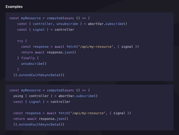 code example