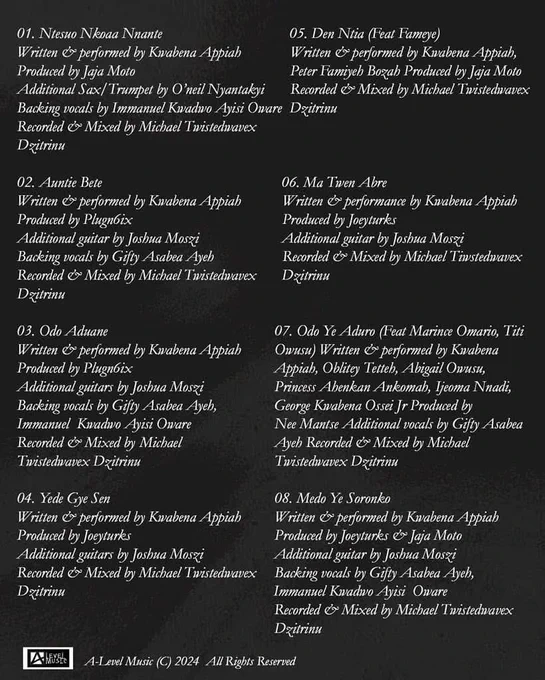 pure akan odo awaamu album back cover