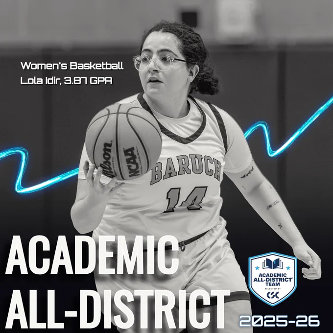 Congratulations to our six basketball bearcats who were named Academic All-District by the College Sports Communicators: Jack Gordon, Peter Douvres, Lola Idir, Nicholas Lam, Isabella Kostyal-Larrier, and D'Andre McRae