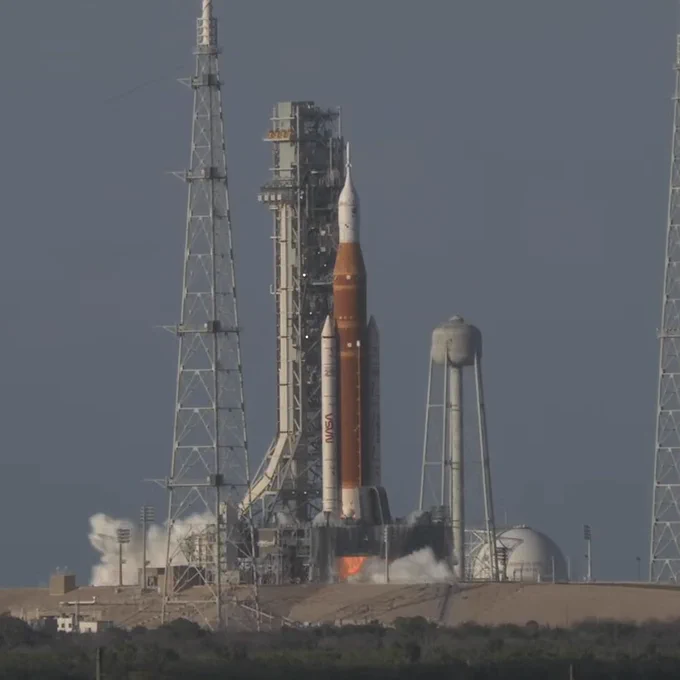 Artemis II takeoff.