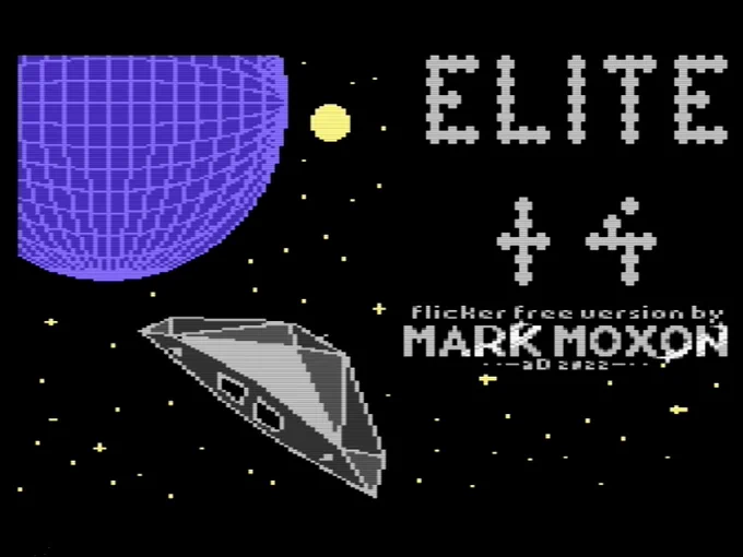 Commodore Plus/4 Elite (unofficial) - loading screen.