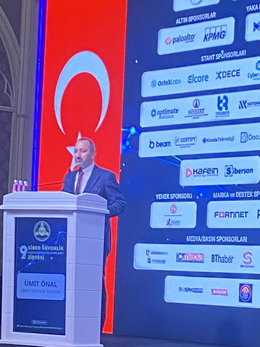 TBD 9. SİBER GÜVENLİK EKOSİSTEMİNİN GELİŞTİRİLMESİ ZİRVESİ
ÜMİT ÖNAL - SİBER GÜVENLİK BAŞKANI