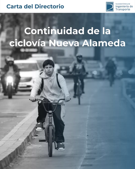 Manifestamos nuestra preocupación ante el anuncio del MINVU de suspender el financiamiento del tramo final de la ciclovía del eje Nueva Alameda, debido a restricciones presupuestarias y a la falta de prioridad otorgada a este tipo de iniciativas. Esta decisión, que posterga o descarta su ejecución, parece obviar los beneficios sociales asociados a esta obra, los cuales no solo han sido técnicamente validados por el Sistema Nacional de Inversiones, sino que, además, se evidencian en la gran cantidad de viajes que utilizan la ciclovía en el subtramo oriente recientemente inaugurado.

Sigue leyendo en el link!