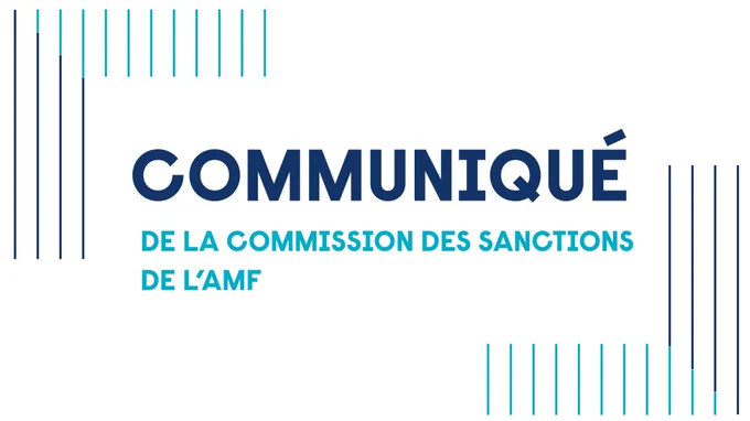 Communiqué de la Commission des sanctions de l'AMF