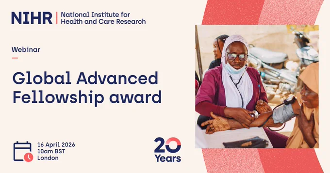 Webinar: Global Advanced Fellowship award

16 April 2026 
10am BST
London