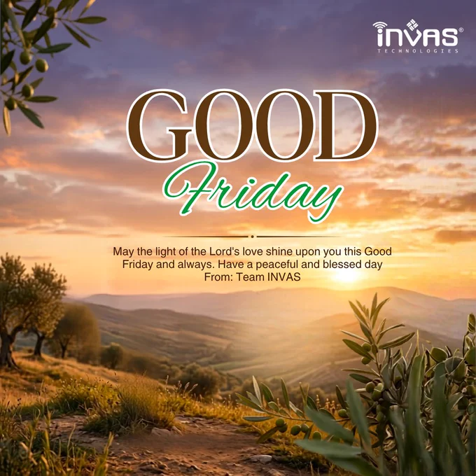 May the light of the Lord's love shine upon you this Good Friday and always. Have a peaceful and blessed day From: Team INVAS

#goodfridayvibes #goodfriday #GOODFRIDAYEVERYONE #GoodFridayMorning 
#goodfridayappeal #jesuschrist #jesus #postivethinking #positivevibes ##positivemindset #positivevibesonly #invastechnologies #invastech 