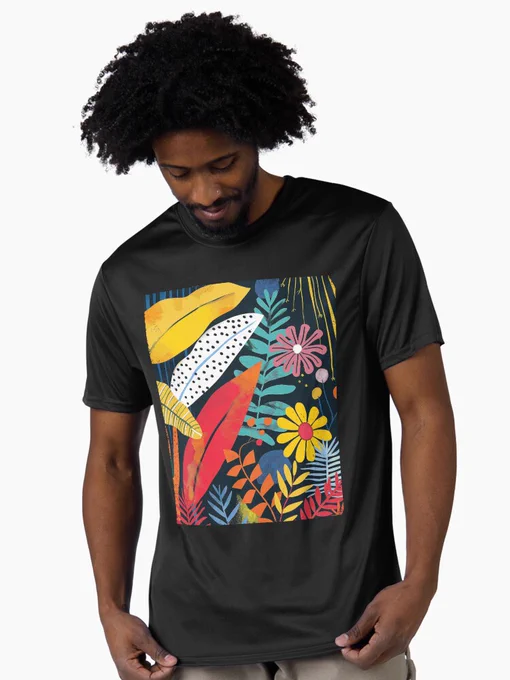 Abstract Bloom Garden Active T-Shirt