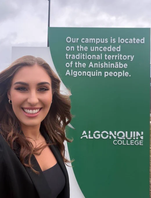 A selfie of Sam at Algonquin.