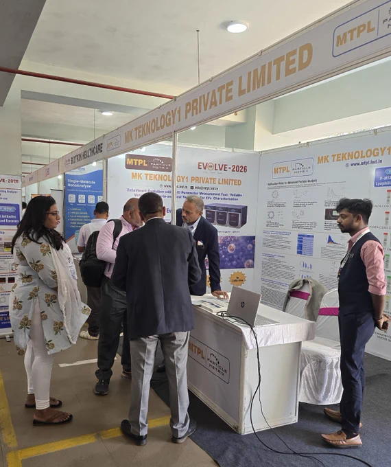 Impressions from the Particle Metrix - MK Teknology booth at EVOLVE 2026