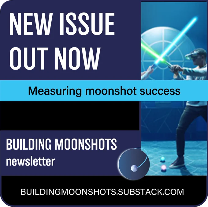 New Building Moonshots issue out now at https://www.buildingmoonshots.com