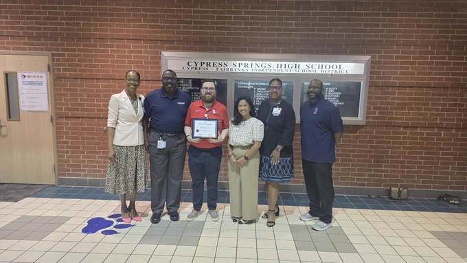Matthew Ober with administration