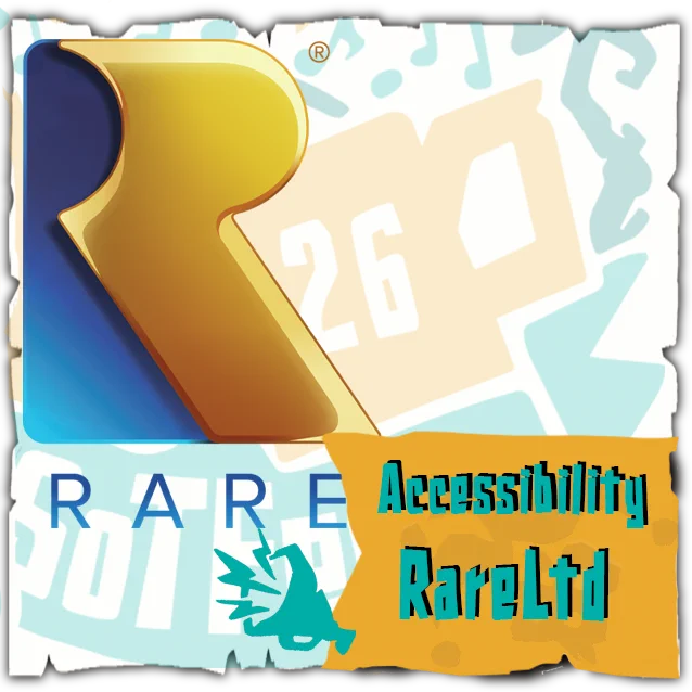 The Rare logo, in front of the SoTFest 2026 logo with the words "Accessibility Rare Ltd"