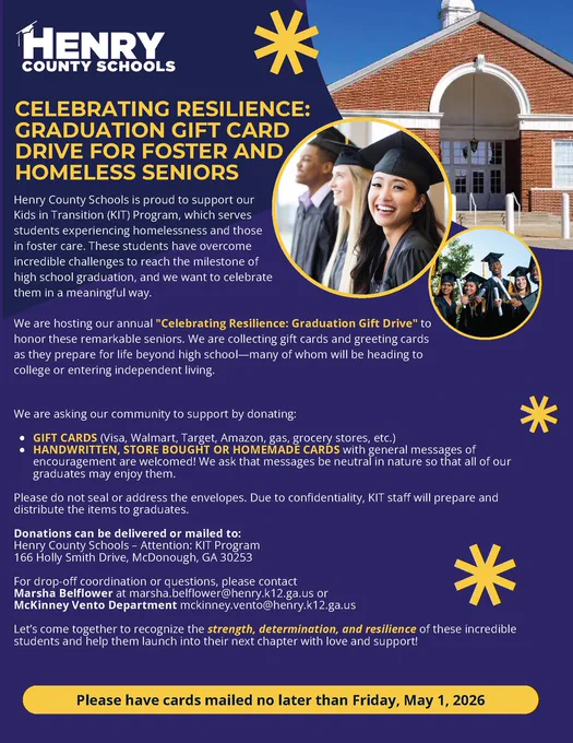 gift card drive flyer