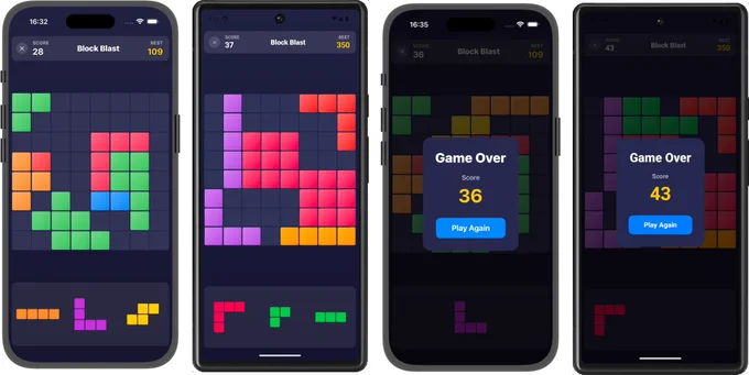 Block Blast on iOS and Android