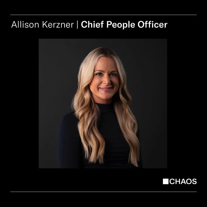 Headshot of Allison Kerzner, Chief People Officer at CHAOS Industries, highlighting a key executive leadership hire 