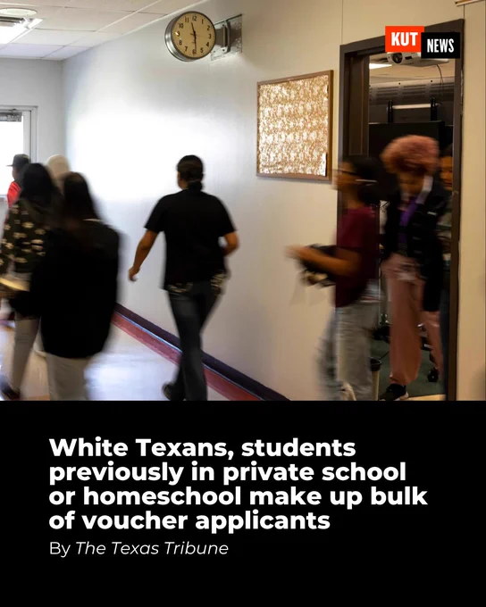 White Texans, students previously in private school or homeschool make up bulk of voucher applicants

