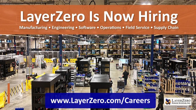 LayerZero Is Now Hiring
Manufacturing • Engineering • Software • Operations • Field Service • Supply Chain