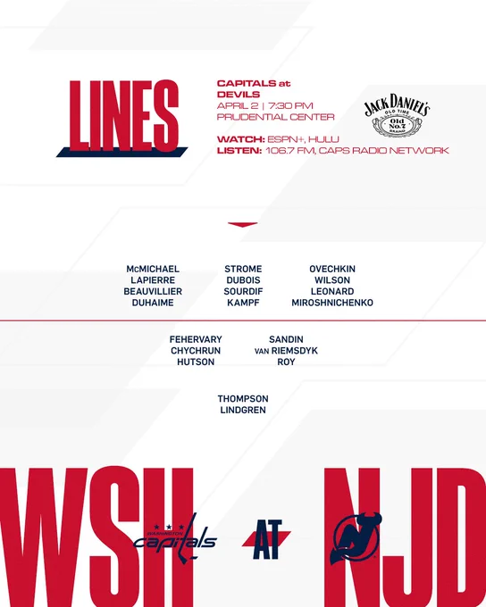Lines against New Jersey. 