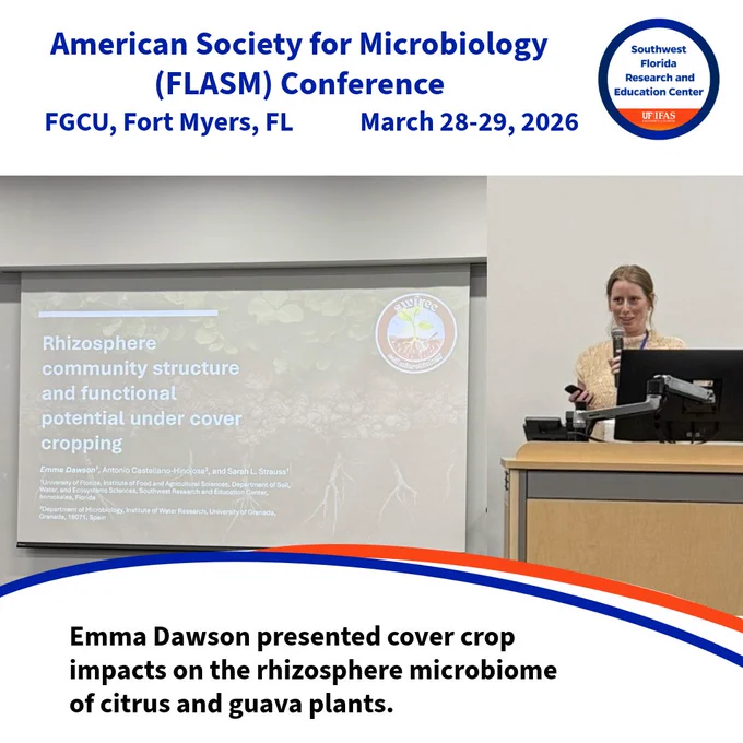Soil Microbiology Lab Team Showcases Research at Florida branch meeting for the American Society for Microbiology.