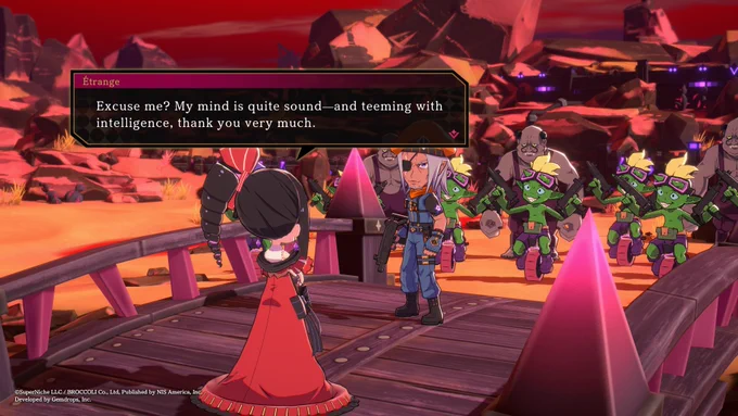 Etrange being her usual modest self in Etrange Overlord